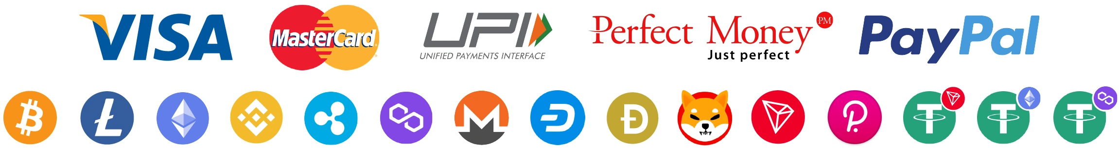 Accepted Payment methods